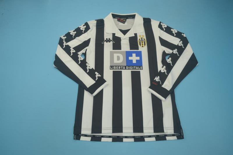 AAA(Thailand) Juventus 1999/00 Home Retro Soccer Jersey(L/S)