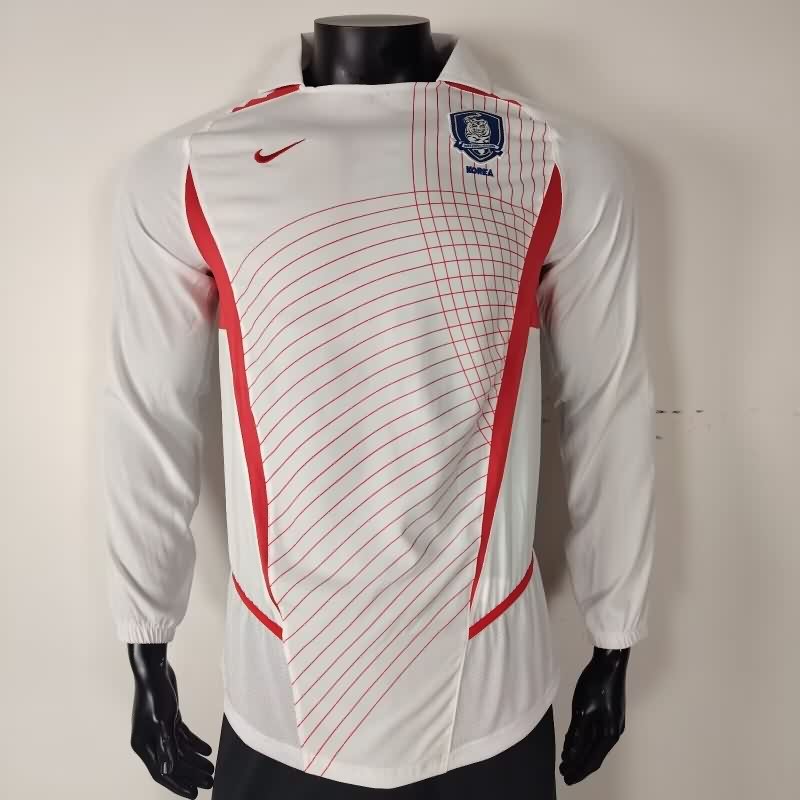 AAA(Thailand) Korea 2002 Away Long Sleeve Retro Soccer Jersey AAA(Thailand) Korea 2002 Away Long Sleeve Retro Soccer Jersey