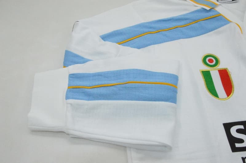 AAA(Thailand) Lazio 2000/01 Away Retro Long Sleeve Soccer Jersey