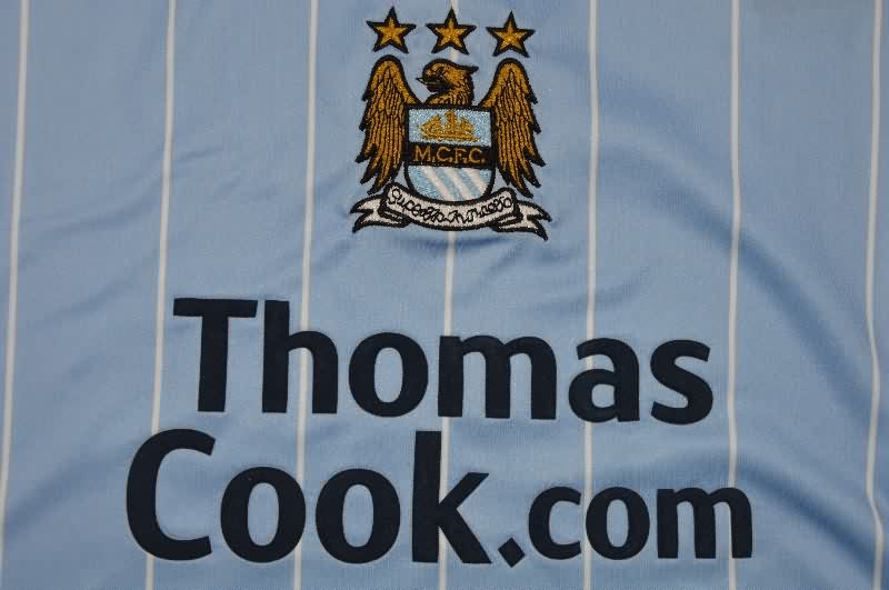 AAA(Thailand) Manchester City 2007/08 Home Retro Long Sleeve Soccer Jersey