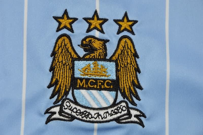 AAA(Thailand) Manchester City 2007/08 Home Retro Long Sleeve Soccer Jersey