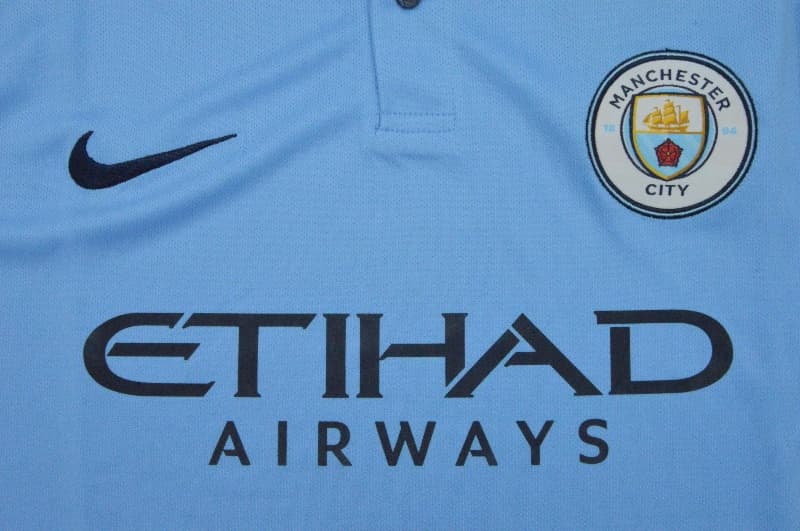 AAA(Thailand) Manchester City 2018/19 Home Retro Soccer Jersey