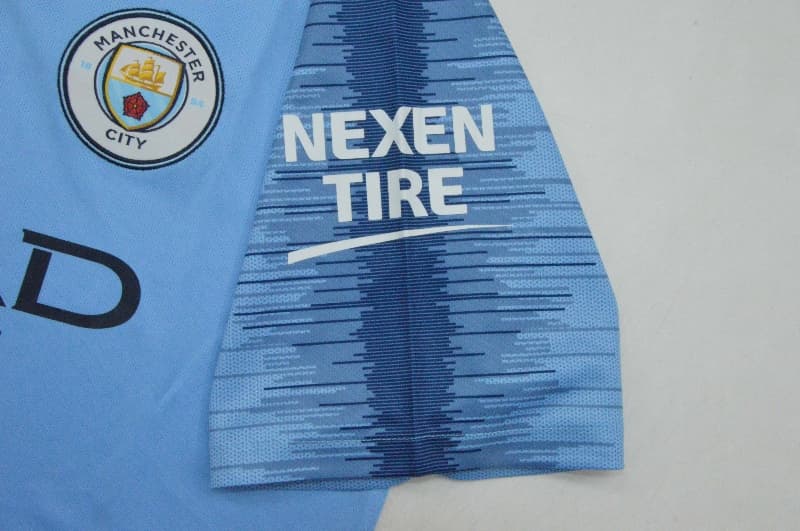 AAA(Thailand) Manchester City 2018/19 Home Retro Soccer Jersey