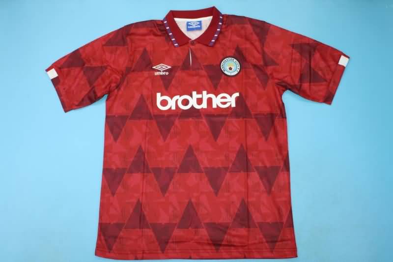 AAA(Thailand) Manchester City 1990/92 Away Retro Soccer Jersey