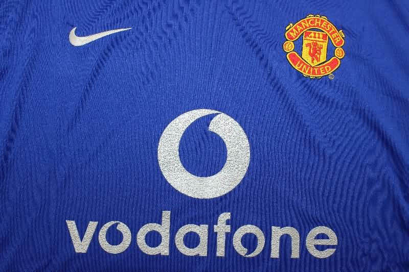 AAA(Thailand) Manchester United 2002/03 Third Long Sleeve Retro Soccer Jersey
