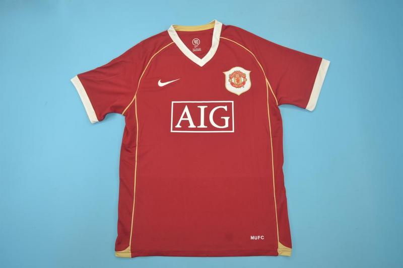 AAA(Thailand) Manchester United 2006/07 Home Retro Soccer Jersey