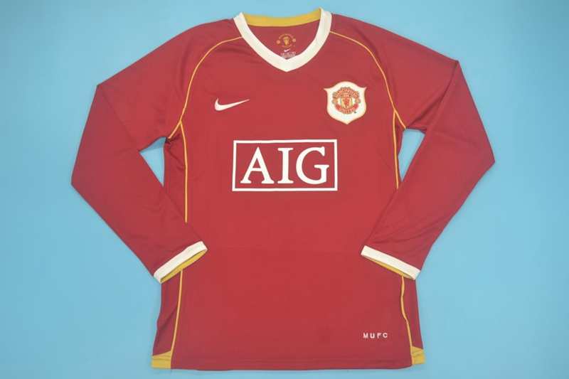 AAA(Thailand) Manchester United 2006/07 Home Retro Jersey(L/S)