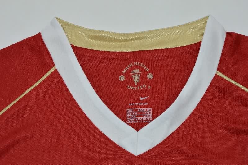 AAA(Thailand) Manchester United 2006/07 Home Long Retro Soccer Jersey(Player)