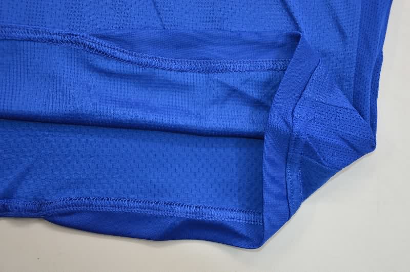 AAA(Thailand) Manchester United 2007/08 Goalkeeper Blue LS Retro Soccer Jersey