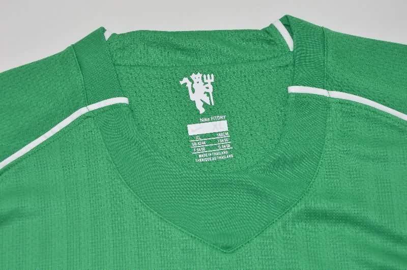 AAA(Thailand) Manchester United 2007/08 Goalkeeper Green Retro Soccer Jersey