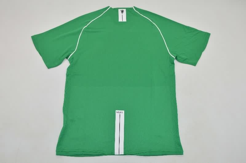 AAA(Thailand) Manchester United 2007/08 Goalkeeper Green Retro Soccer Jersey