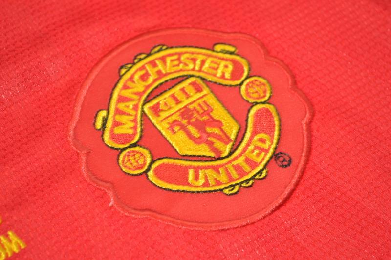 AAA(Thailand) Manchester United 2008 Home UCL Final Retro Soccer Jersey(L/S)
