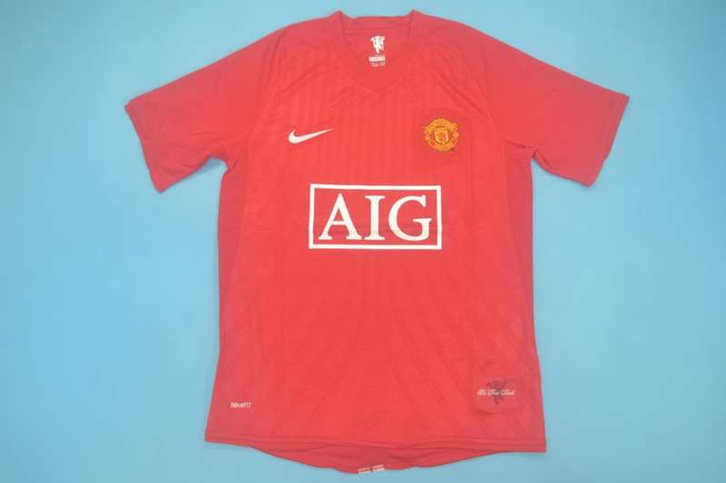 AAA(Thailand) Manchester United 2007/09 Home Retro Soccer Jersey