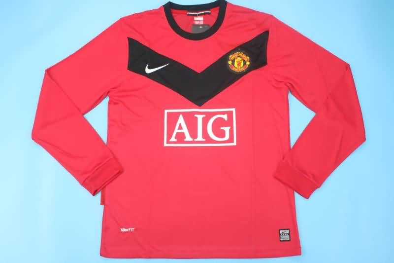 AAA(Thailand) Manchester United 2009/10 Home Retro Soccer Jersey(L/S)