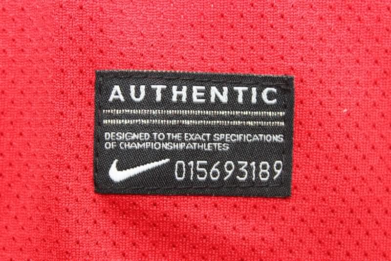 AAA(Thailand) Manchester United 2010/11 Home Long Sleeve Retro Soccer Jersey