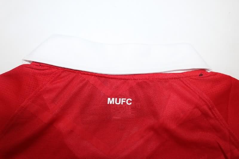 AAA(Thailand) Manchester United 2010/11 Home Long Sleeve Retro Soccer Jersey