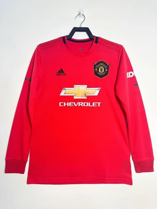 AAA(Thailand) Manchester United 2019/20 Home Long Sleeve Retro Soccer Jersey