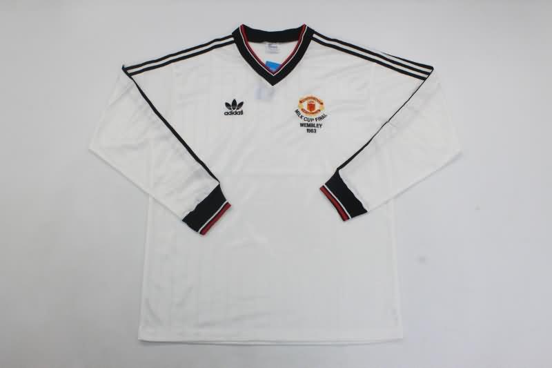 AAA(Thailand) Manchester United 1983 FA Final Long Sleeve Retro Soccer Jersey