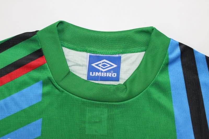 AAA(Thailand) Manchester United 1992/93 GK Green Long Retro Soccer Jersey