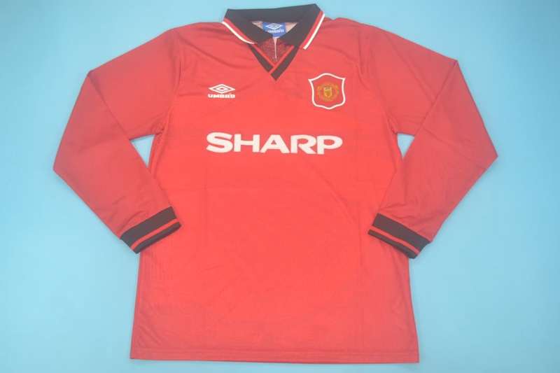 AAA(Thailand) Manchester United 1994/96 Home Retro Jersey(L/S)