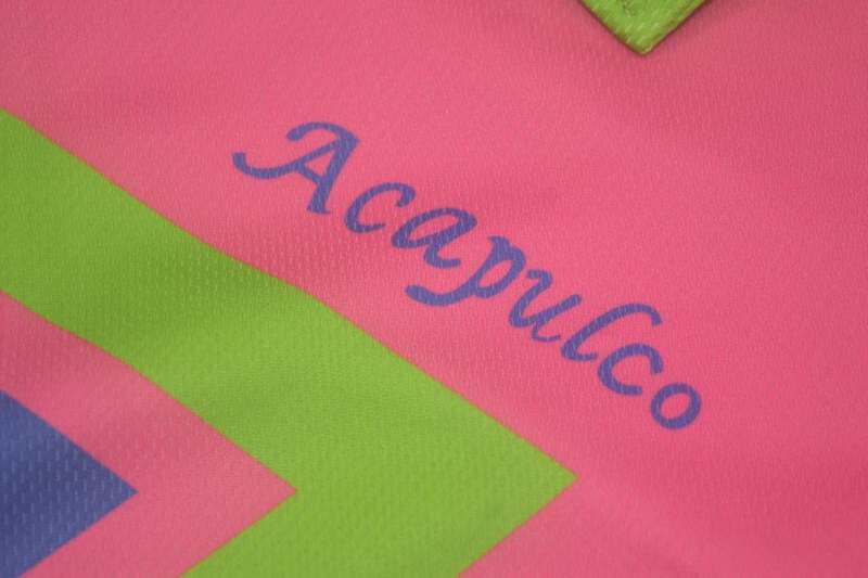 AAA(Thailand) Mexico 1994 Goalkeeper Pink Retro soccer Jersey