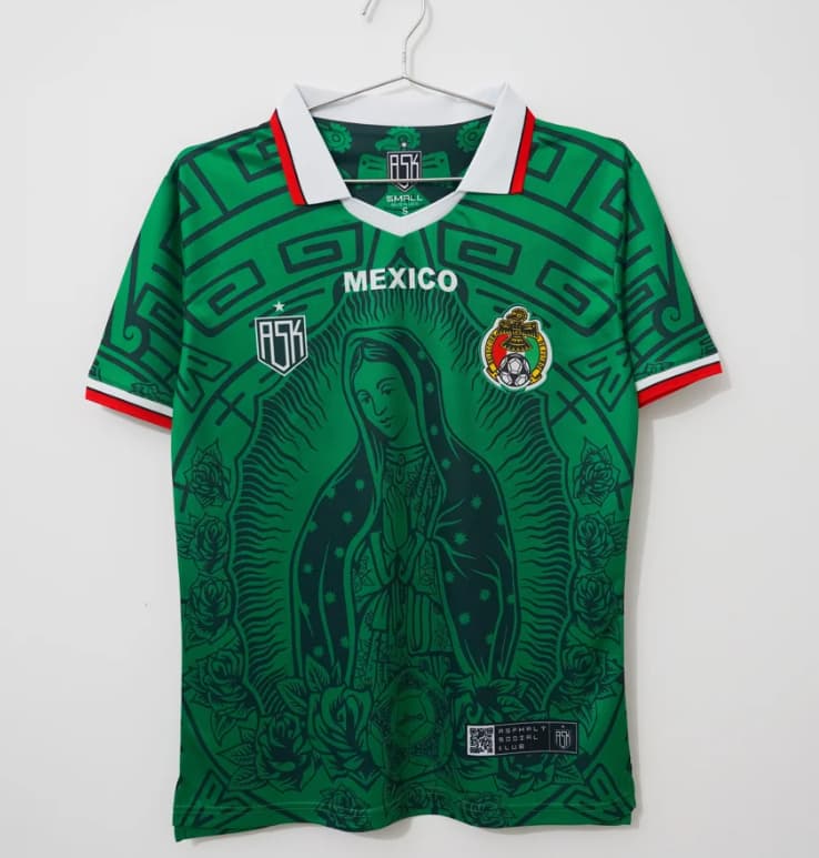 AAA(Thailand) Mexico 1998 Special Retro Soccer Jersey 04