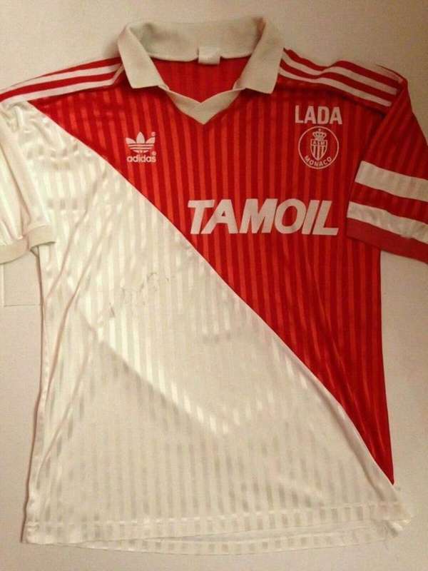 AAA(Thailand) Monaco 1991/92 Retro Home Soccer Jersey