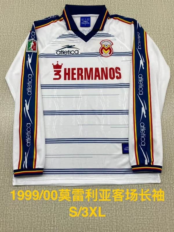 AAA(Thailand) Monterrey 1999/00 Away Long Sleeve Retro Soccer Jersey
