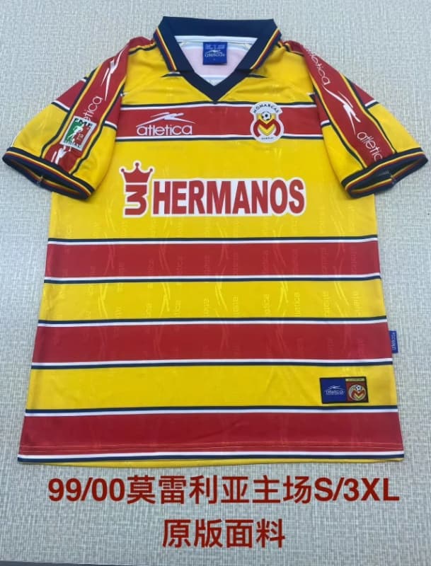 AAA(Thailand) Morelia 1999/00 Home Retro Soccer Jersey AAA(Thailand) Morelia 1999/00 Home Retro Soccer Jersey