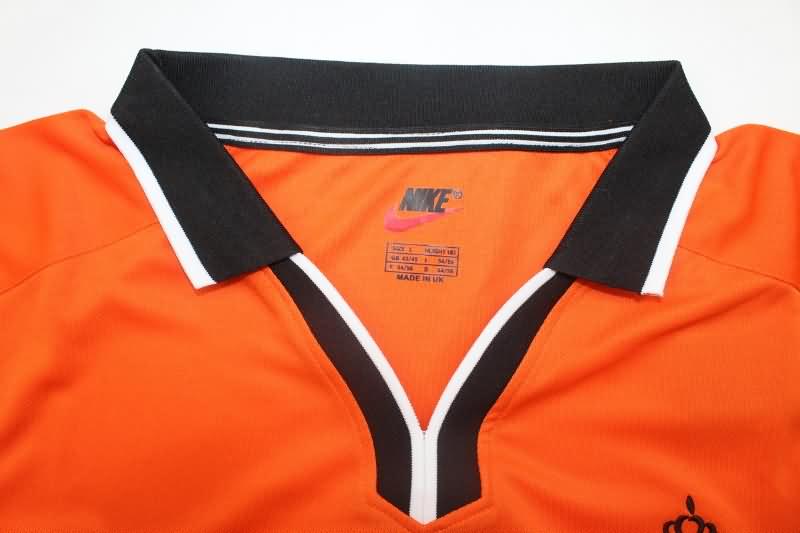 AAA(Thailand) Netherlands 1998 Home Long Sleeve Retro Soccer Jersey