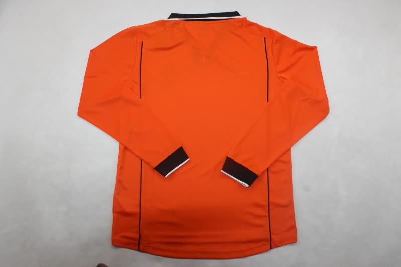 AAA(Thailand) Netherlands 1998 Home Long Sleeve Retro Soccer Jersey