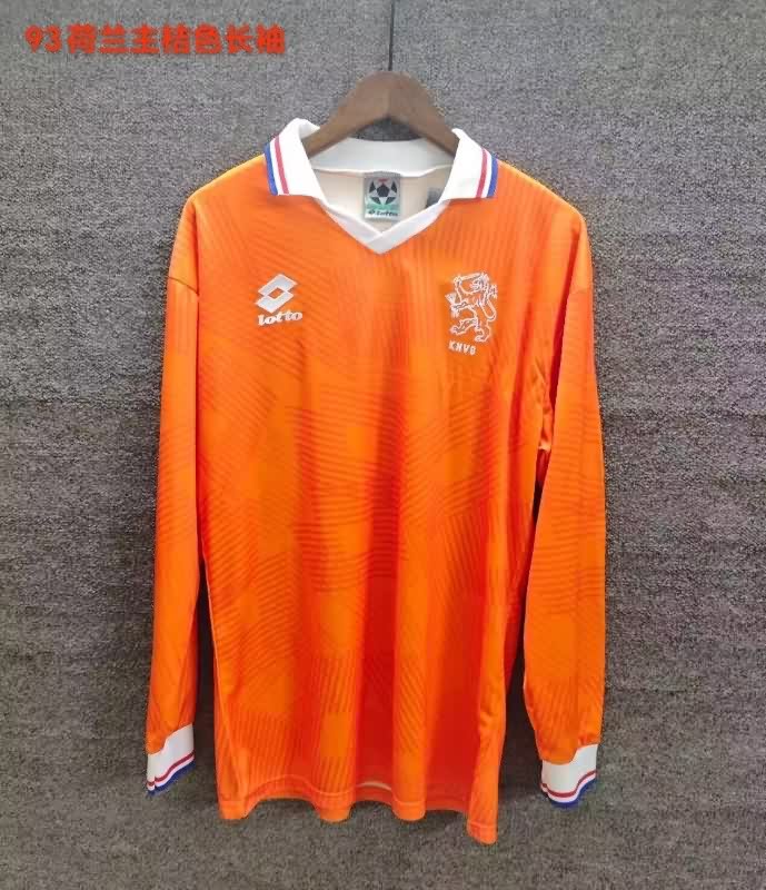 AAA(Thailand) Netherlands 1991/93 Home Retro Long Sleeve Soccer Jersey AAA(Thailand) Netherlands 1991/93 Home Retro Long Sleeve Soccer Jersey