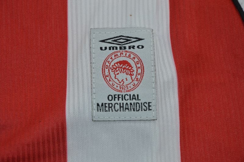AAA(Thailand) Olympiacos 2001/02 Home Retro Soccer Jersey