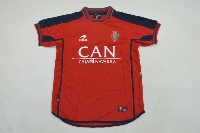 AAA(Thailand) Osasuna 2000/01 Home Retro Soccer Jersey AAA(Thailand) Osasuna 2000/01 Home Retro Soccer Jersey