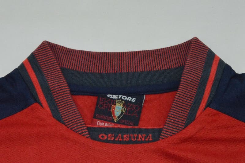 AAA(Thailand) Osasuna 2000/01 Home Retro Soccer Jersey