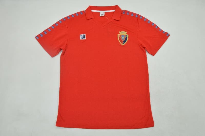 AAA(Thailand) Osasuna 1983/84 Home Retro Soccer Jersey AAA(Thailand) Osasuna 1983/84 Home Retro Soccer Jersey