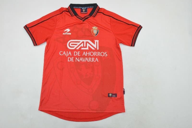AAA(Thailand) Osasuna 1998/99 Home Retro Soccer Jersey AAA(Thailand) Osasuna 1998/99 Home Retro Soccer Jersey
