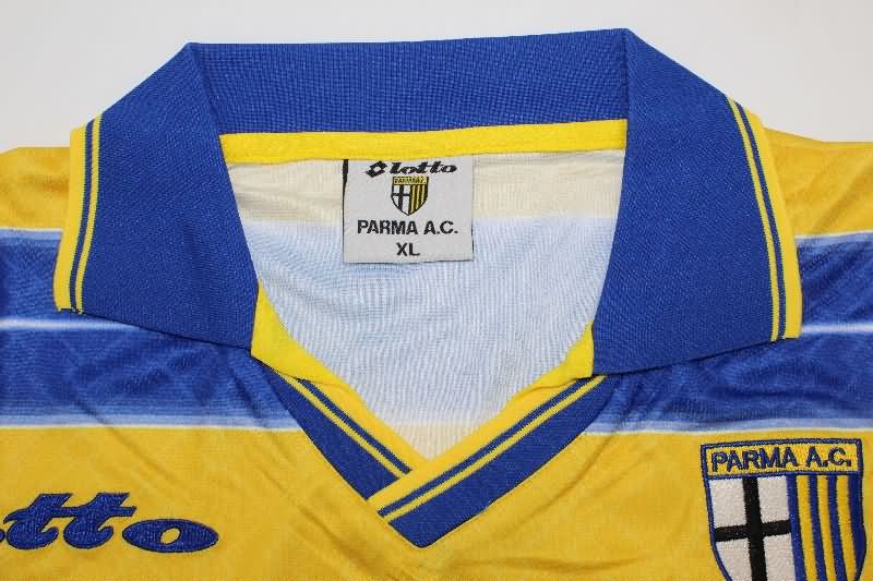 AAA(Thailand) Parma 1998/99 Home Retro Long Sleeve Soccer Jersey