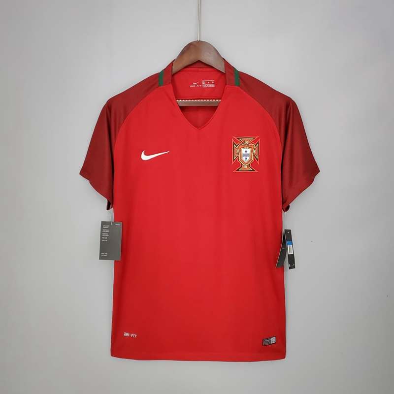 AAA(Thailand) Portugal 2016/17 Home Retro Soccer Jersey