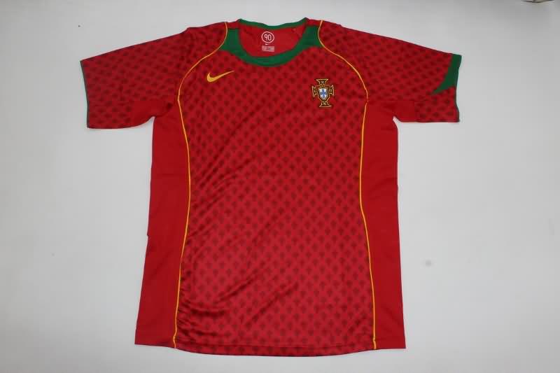 AAA(Thailand) Portugal 2004 Home Retro Soccer Jersey