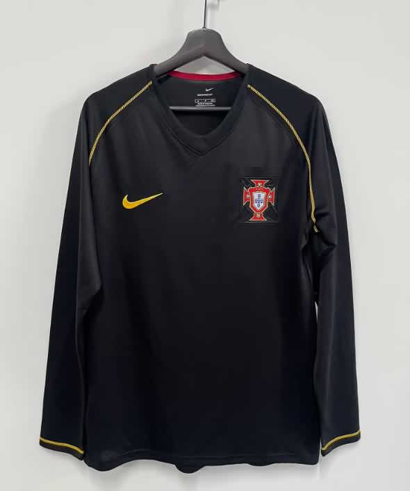 AAA(Thailand) Portugal 2006 Away Long Sleeve Retro Soccer Jersey AAA(Thailand) Portugal 2006 Away Long Sleeve Retro Soccer Jersey