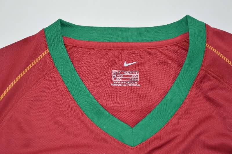 AAA(Thailand) Portugal 2006 Home Retro Soccer Jersey (Player)