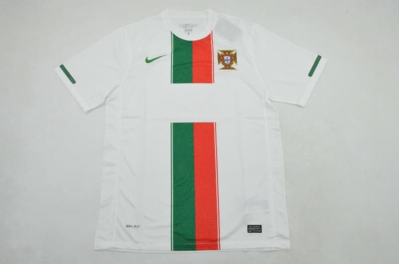 AAA(Thailand) Portugal 2010 Away Retro Soccer Jersey (Player)