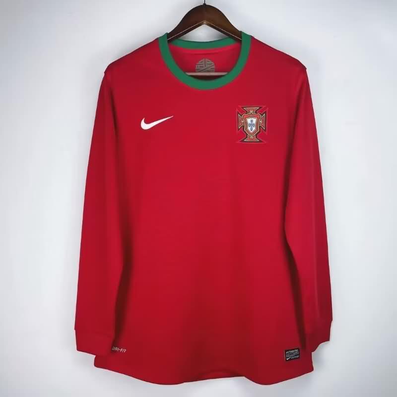 AAA(Thailand) Portugal 2012 Home Long Sleeve Retro Soccer Jersey
