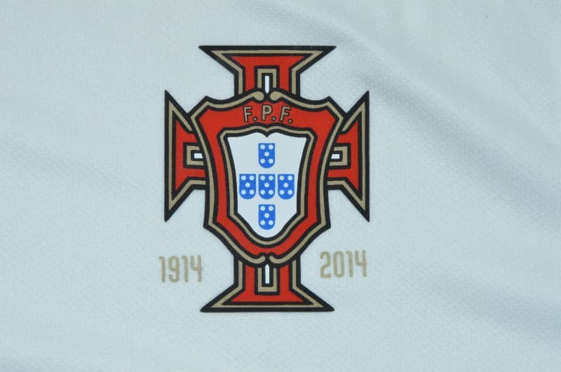 AAA(Thailand) Portugal 2014 Away Retro Long Sleeve Soccer Jersey (Player)