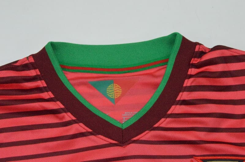 AAA(Thailand) Portugal 2014 Home Retro Long Sleeve Soccer Jersey