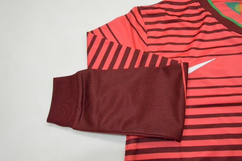 AAA(Thailand) Portugal 2014 Home Retro Long Sleeve Soccer Jersey