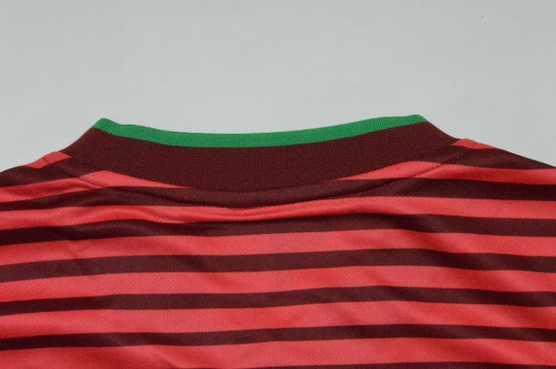 AAA(Thailand) Portugal 2014 Home Retro Long Sleeve Soccer Jersey