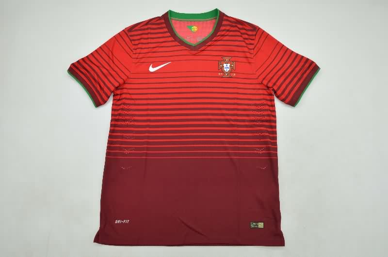 AAA(Thailand) Portugal 2014 Home Retro Soccer Jersey (Player)