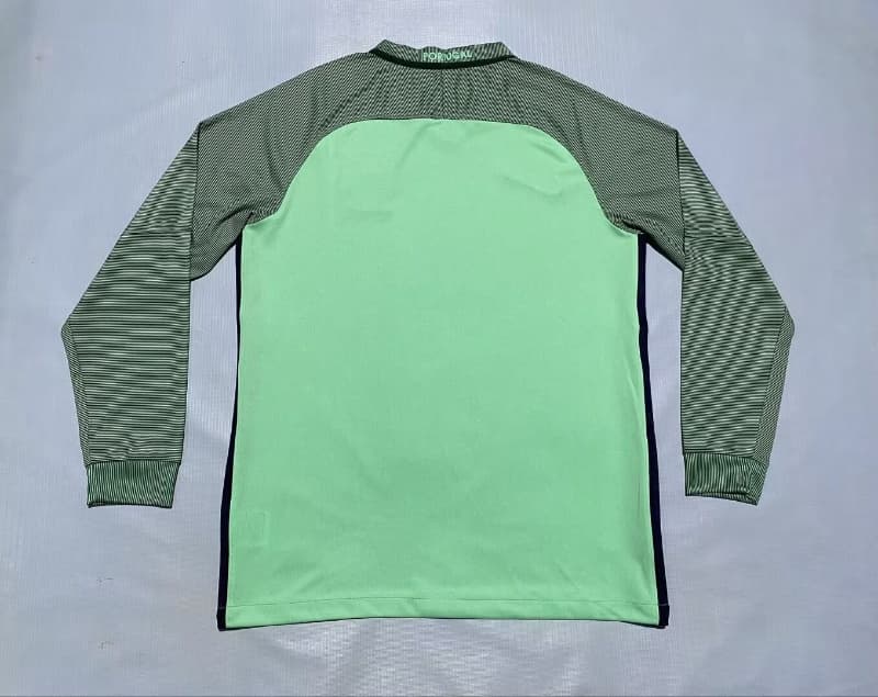 AAA(Thailand) Portugal 2016 Away Retro Long Sleeve Soccer Jersey